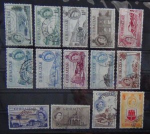 Gibraltar 1953 - 1959 set to £1 Used