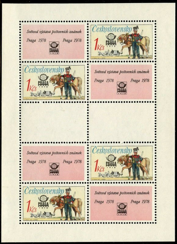 CZECHOSLOVAKIA  SCOTT#2116/19 SHEETLET SET   MINT NEVER HINGED