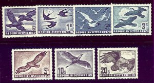 AUSTRIA #C54-60 Complete Airmail set og, NH, Scott $332.60