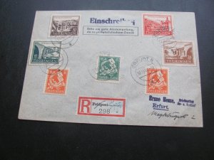 GERMANY POST WAR 1946 THUINGEN REGISTERED FELDPOST COVER  VERY NICE (100)