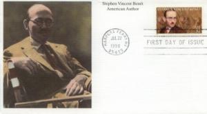 1998 Stephen Vincent Benet Writer (3221) Mystic FDC