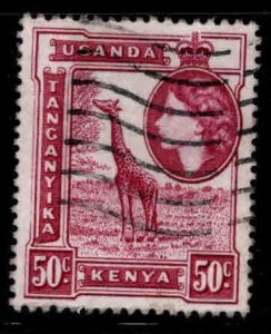 Kenya Uganda and Tanganyika KUT Scott 110 Used 50c Giraffe