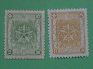 MANCHUKUO -STAMPS-1936-SC#75,77  PRIMARY TO PAY POSTAGE  IN MANCHUKUO  STAMPS: