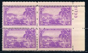 US #802 Plate Block MNH