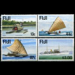 FIJI 1998 - Scott# 830-3 Canoes Set of 4 NH