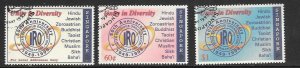 SINGAPORE SG975/7 1998 INTER-RELIGIOUS ORGANISATION FINE USED