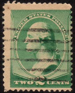 1887, US 2c, George Washington, Used, Sc 213