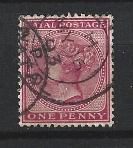 NATAL #51 Used 1p Queen Victoria Stamp 2019 CV $8.50