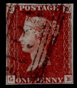 GB QV SG8, 1d red-brown PLATE 56, USED. Cat £40. GE