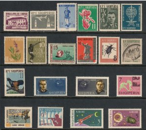 20 Diff F-VF OG NH Albania , w/ airs  issued between 1960 & 1964 - I Combine S/H