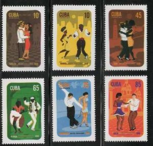 CUBA Sc# 5213-5218  CUBAN DANCES  Cpl set of 6   2010  MNH