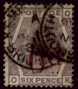 Great Britain SC#95 Used Fine hr SCV$140.00...An Iconic Country!!