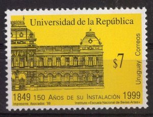 Uruguay stamp 1999 - republic of uruguay university 150th anniversary