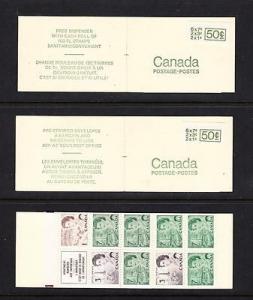 Canada Scott BK68c & 68d - 1967-73 Centennial Issue