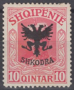 ZAYIX - Albania 121 MH 10q rose Double Headed Eagle Birds 081622S84