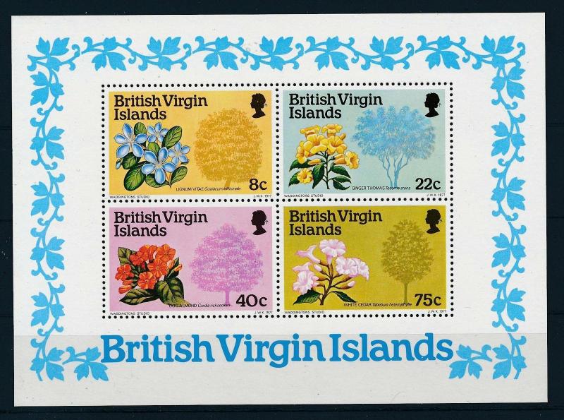 [18467] British Virgin Islands 1978 Flowers Souvenir Sheet MNH