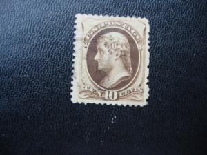 1879  SCOTT # 187  10 c USED  F/VF  SCV $ 32.50