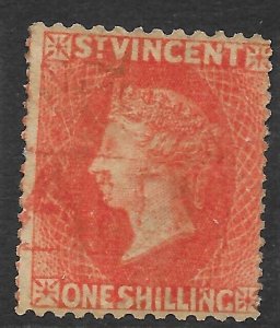 ST.VINCENT SG24 1877 1/= VERMILION USED (p)