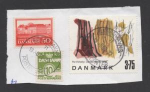 Denmark  Scott#  1102, 426 used 318 damaged stamp