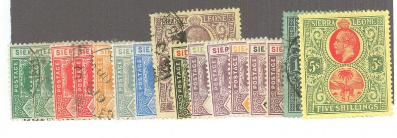 Sierra Leone #103-15/117 Unused Multiple
