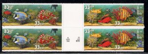 UNITED STATES SC# 3317-20 VERT. GUTTER BLK/8 VF/NH