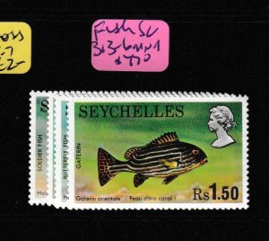 Seychelles Fish SC 313-6 MNH (5gdv)