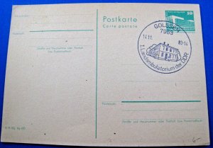 GERMANY (DDR) - 1983 -   CLINIC IN GOLSSEN POSTAL CARD    (GGG33)