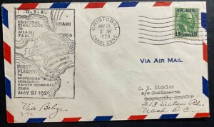 1929 Cristobal Canal Zone First Flight Airmail Cover FFC to Guayaquil Ecuador