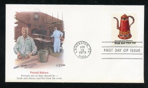 US 1778 American Folk Art - PA Toleware UA Fleetwood cachet FDC