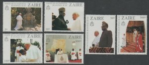 1981 Zaire 716-721 Visit of Pope John Paul II to Zaire 15,00 €