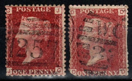 Great Britain #33 Plates 100, 101 Used CV $14.50 (A113)