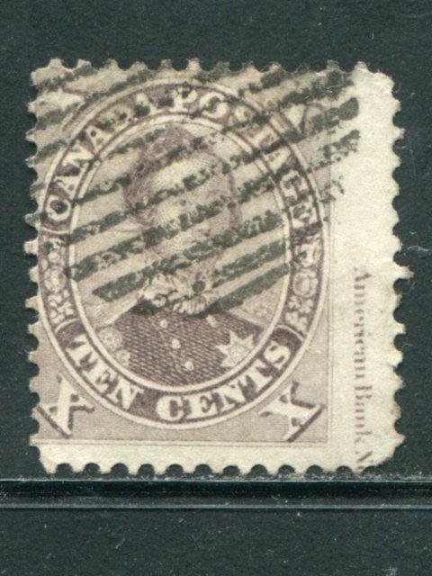 Canada #17vii used  F-VF inscription stamp