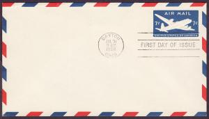 UC26 DC-4 Skymaster uncacheted FDC