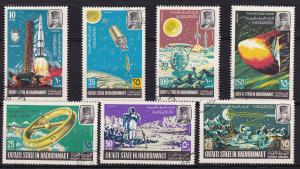 1967- QU'AITI STATE, Programmes lunar space, Mic 115A-121A - Used
