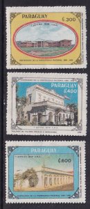 Paraguay  #2333-2335  MNH 1990  university