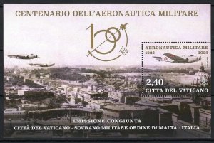 Vatican City 2023: Scott #1822  Centenary of Italian Air Force souvenir sheet