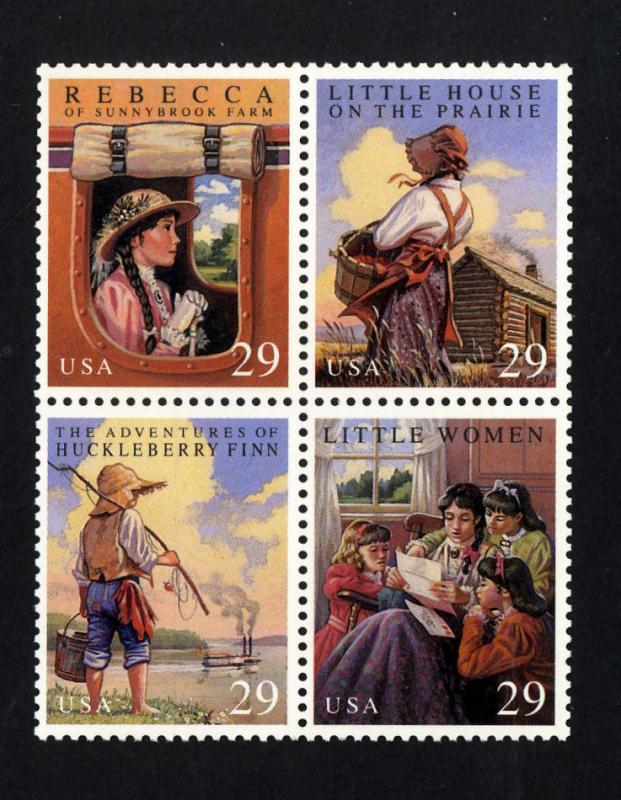 2785-88	29c Classic Books setenant block of 4