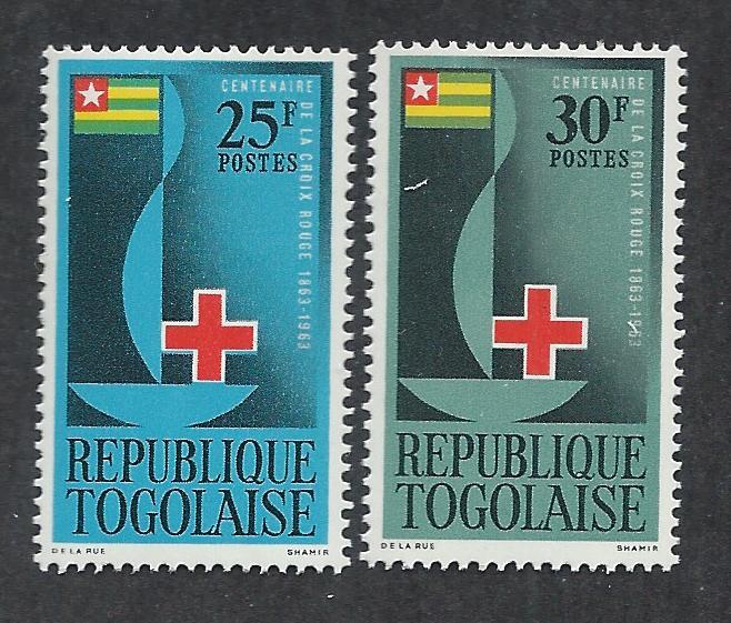 TOGO SC# 452-3 FVF/MNH 1963