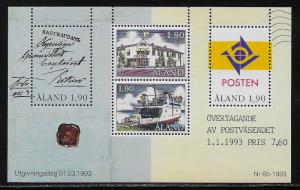 FINLAND - ALAND ISLANDS SC# 72  VF/MNH 1993