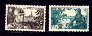France B94-95 MNH 1940 Soldiers