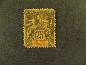 French Guinea #16 used short perfs a22.11 6649