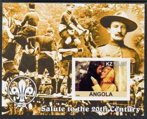 Angola 2002 Salute to the 20th Century #09 imperf s/sheet...