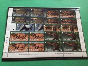 Gibraltar 2011 mint never hinged stamps Wild Animals blocks  A15375
