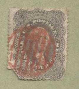 Scott # 37 24 cent Gray Lilac Washington 1857-1861