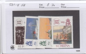 St Helena 501-4 Lloyd's of London mnh