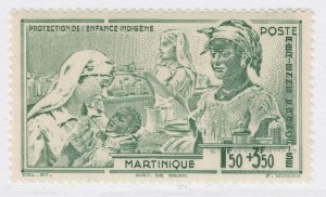 1942 French Colony Martinique Air Post 1.50fr+3.50fr MNH** Stamp A21P51F7128-