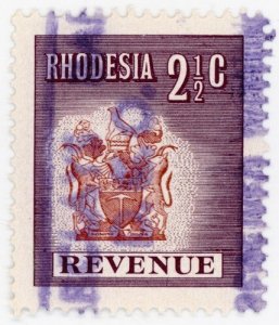 (I.B) Rhodesia Revenue: Duty Stamp 2½c (1970)
