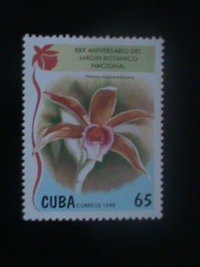 ​CUBA-1998-  30TH ANNIV:NATIONAL BOTANIC GARDEN-LOVELY ORCHIDS-MNH VF LAST ONE