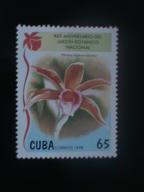​CUBA-1998-  30TH ANNIV:NATIONAL BOTANIC GARDEN-LOVELY ORCHIDS-MNH VF LAST ONE