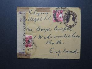 India 1944 Uprated Censored Cover to USA (II) - Z11684